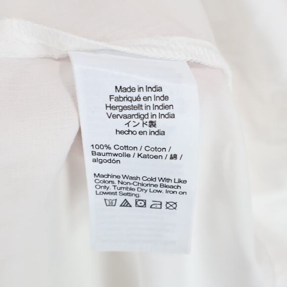 NWT J.Crew Elena Mini Shirtdress In 100% Cotton Poplin White Size 12 Tall - Picture 9 of 10